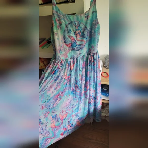 Blackmilk Dresses | Blackmilk Mermaid Scoop Maxi | Color: Blue/Pink | Size: M | Denisewhitlock's Closet